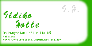 ildiko holle business card
